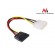 Ноутбуки и планшеты // Ноутбуки, аксессуары // MCTV-633 Kabel adapter zasilania Molex SATA 15 cm Maclean фото 3