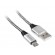 Tahvelarvutid ja tarvikud // USB kaablid // Kabel TRACER USB 2.0 AM - micro 1,0m czarno-srebrny image 1
