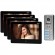 Video-Fonolukod  | Door Bels // Video-Fonolukod HD // Zestaw wideodomofonowy 4-rodzinny, bezsłuchawkowy kolor, LCD 7", dotykowy, menu OSD, pamięć, gniazdo na kartę SD, DVR, sterowanie bramą, czarny, FELIS MEMO MULTI4 image 1