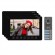 Doorpfones | Door Bels // Video doorphones HD // Zestaw wideodomofonowy 4-rodzinny, bezsłuchawkowy, kolor,  LCD 7", menu OSD, sterowanie bramą, czarny NOVEO MULTI4 image 2