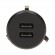 Electric Materials // Furniture electrical switches and sockets, USB sockets // Ładowarka 2xUSB wpuszczana w blat, czarna image 4