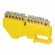Electric Materials // Wago Connectors and Terminal Blocks // Listwa zaciskowa PE, na szynę TH35, 12 przewodów, żółta image 1