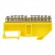 Spailes, terminālu un kontaktu bloki un aksesuāri // Wago Spailes un Terminālbloki // Listwa zaciskowa PE, na szynę TH35, 12 przewodów, żółta image 4