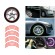 Auto un Moto preces, Auto Audio, Navigācija, CB Radio // Aksesuāri un preces automašīnām // AG555B Naklejki odblaskowe na koła red image 3