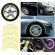Auto un Moto preces, Auto Audio, Navigācija, CB Radio // Auto preces // AG555D Naklejki odblaskowe na koła        yellow image 3