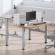 Furniture sections and sets // Huonekalut // Biurko elektryczne podwójne regulacja wys. Ergo Office, max wys 128cm, max 125kg x2, bez blatu do pracy stojąco siedzącej (2 czę image 4