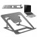 SALE // Aluminiowa ultra cienka składana podstawka pod laptopa Ergo Office, szara, pasuje do laptopów 11-15'', ER-416 G image 1