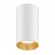 LED Lighting // New Arrival // Oprawa natynkowa / tuba Maclean, punktowa, okrągła, aluminiowa, GU10, 55x100mm, kolor biały/złoty, MCE458 W/G image 1