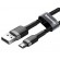 Mobilie Telefoni un aksesuāri // Lādētāji un turētāji // BASEUS Cafule Micro USB cable 2.4A 0,5m (CAMKLF-AG1) gray + black image 2