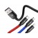 Telefoni un aksesuāri // Lādētāji un turētāji // BASEUS Kabel 3w1 USB-C / Lightning / Micro 3A 1.2m (CAMLT-BSY01) Czarny image 2