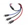 Telefoni un aksesuāri // Lādētāji un turētāji // BASEUS Kabel 3w1 USB-C / Lightning / Micro 3A 1.2m (CAMLT-BSY01) Czarny image 3