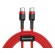 Mobiiltelefonid ja tarvikud // Laadijad // BASEUS Kabel USB-C - USB-C 2,0m Cafule PD 2.0 QC 3.0 60W (CATKLF-H09) Red image 1