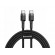 Mobilie Telefoni un aksesuāri // Lādētāji un turētāji // BASEUS Kabel USB-C do USB-C PD Cafule PD 2.0, QC 3.0, 60W, 2m (CATKLF-HG1) Czarno-szary image 1
