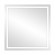 Interjera Gaismekļi | Dizaina Gaismas // Sienas un spoguļu gaismekļi // Kwadratowe lustro LED 80x80 cm (z wbudowanym włącznikiem, z marginesem, 4000K) image 1