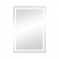 Interjera Gaismekļi | Dizaina Gaismas // Sienas un spoguļu gaismekļi // Lustro prostokątne pionowe LED 60x80 cm (z wbudowanym włącznikiem, z marginesem, 4000K) image 2