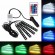 Auto un Moto preces, Auto Audio, Navigācija, CB Radio // Spuldzes un gaismekļi automašīnām // ZD65A Oświetlenie wnętrza auta rgb4x9led image 1