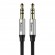 Cable AUX 3.5mm-3.5mm stereo audio, 1.0m silver / black BASEUS image 1