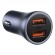 Car Quick Charger 40W 12-24V 2xUSB QC4.0 SCP FCP AFC, Dark Gray image 2