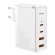 Wall Quick Charger GaN2 Pro 100W 2xUSB + 2xUSB-C QC4+ PD3.0 with USB-C Cable, White image 1