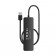 Hub USB-A to USB 3.0 4-Ports 50cm, Black paveikslėlis 2