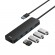 Hub USB-A to USB 3.0 4-Ports 50cm, Black paveikslėlis 5