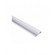 Aluminum profile with white cover for LED strip, anodized, plinth, FLOORLINE, 2m image 1