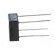 Single-phase bridge rectifier | Urmax: 100V | If: 8A | Ifsm: 200A | THT paveikslėlis 3