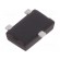 Transistor: P-MOSFET | unipolar | -30V | -6A | 1W | SOT23F image 3