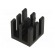 Heatsink: extruded | black | L: 10mm | W: 10mm | H: 10mm | aluminium image 1