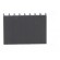 Heatsink: extruded | black | L: 13mm | W: 19mm | H: 4.8mm | 29K/W | anodized image 5