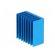 Heatsink: extruded | grilled | BGA | blue | L: 25mm | W: 25mm | H: 12.5mm image 4