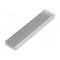 Heatsink: extruded | grilled | natural | L: 100mm | W: 21mm | H: 10mm image 1