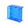 Enclosure: for computer | ABS | semi-transparent blue | X: 71mm image 5