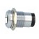 LED holder | 10mm | chromium | metal | concave | with plastic plug image 3