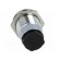 LED holder | 10mm | chromium | metal | concave | with plastic plug image 5