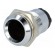 LED holder | 10mm | chromium | metal | concave | with plastic plug фото 1