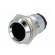 LED holder | 10mm | chromium | metal | concave | with plastic plug фото 2