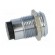 LED holder | 10mm | chromium | metal | concave | with plastic plug фото 7