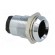 LED holder | 10mm | chromium | metal | concave | with plastic plug image 8