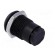 LED holder | 10mm | metal | concave | with plastic plug | black фото 4
