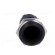 LED holder | 10mm | metal | concave | with plastic plug | black image 9