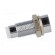 LED holder | 3mm | chromium | metal | concave | with plastic plug paveikslėlis 7