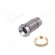 LED holder | 3mm | chromium | metal | concave | with plastic plug | IP66 фото 1