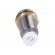 LED holder | 3mm | chromium | metal | concave | with plastic plug | IP66 paveikslėlis 5