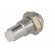 LED holder | 3mm | chromium | metal | convex | with plastic plug фото 6