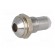 LED holder | 3mm | chromium | metal | convex | with plastic plug фото 2