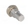 LED holder | 3mm | chromium | metal | convex | with plastic plug фото 4