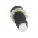 LED holder | 3mm | metal | concave | with plastic plug | black фото 5
