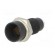 LED holder | 3mm | metal | concave | with plastic plug | black image 2
