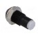 LED holder | 3mm | metal | convex | with plastic plug | black фото 4